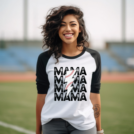 Baseball Mama Lightning Bolt SHIRT