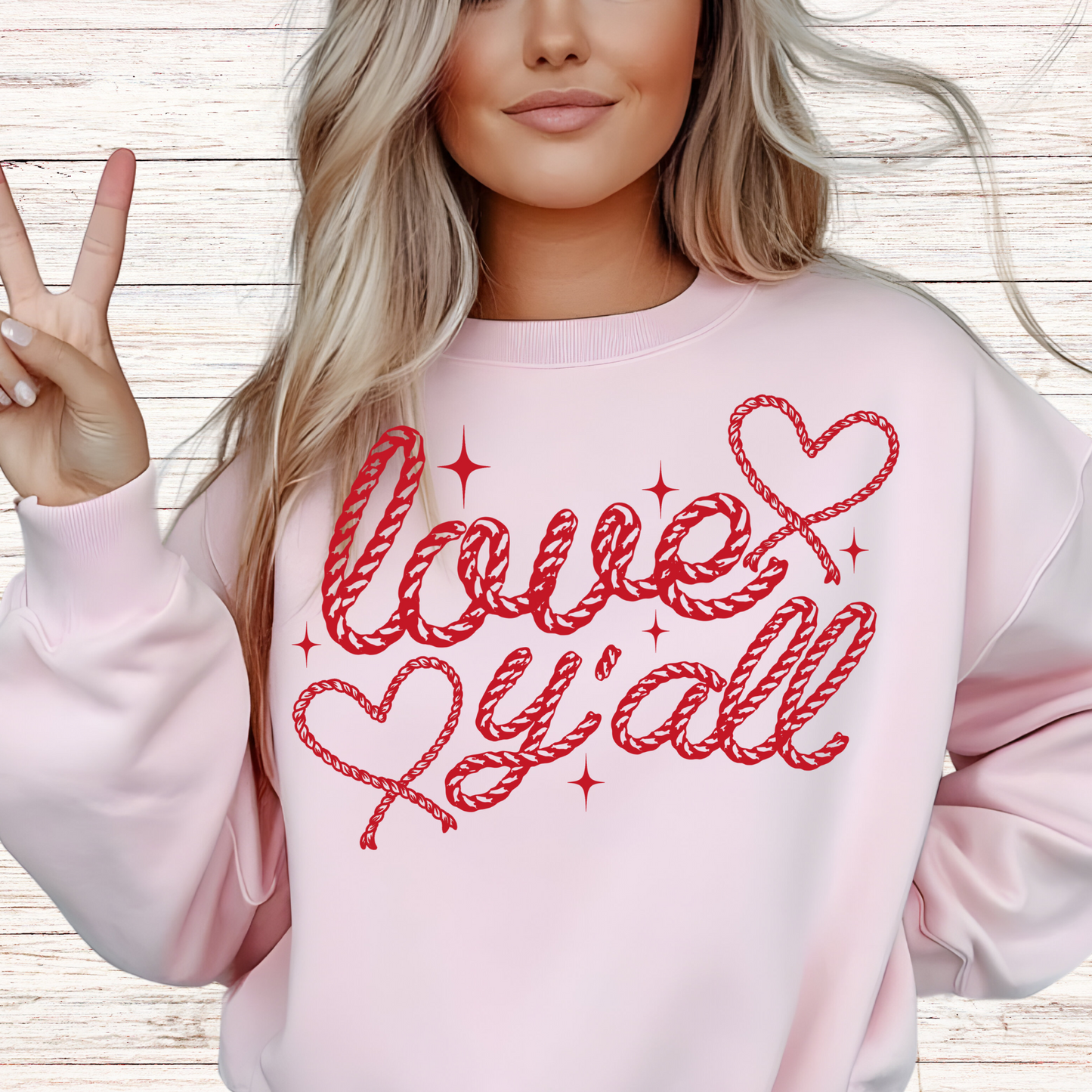 Love Y'ALL Valentine"s Day T-shirts and Sweatshirts