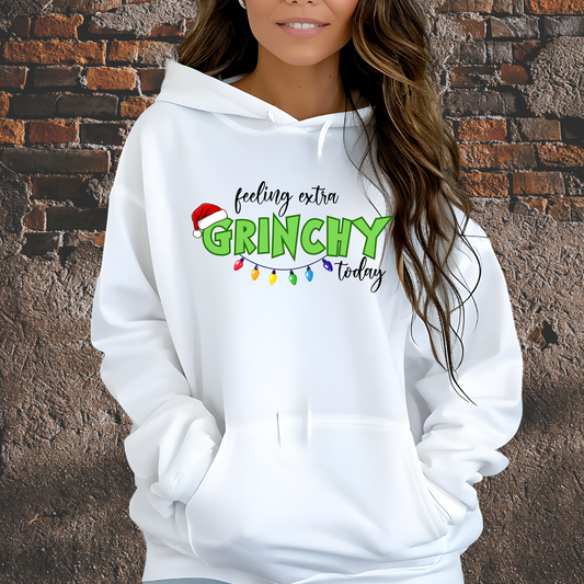 Feeling Extra Grinchy today T-shirts and Sweatshirts Christmas shirts Funny Christmas shirts Grinch hoodie