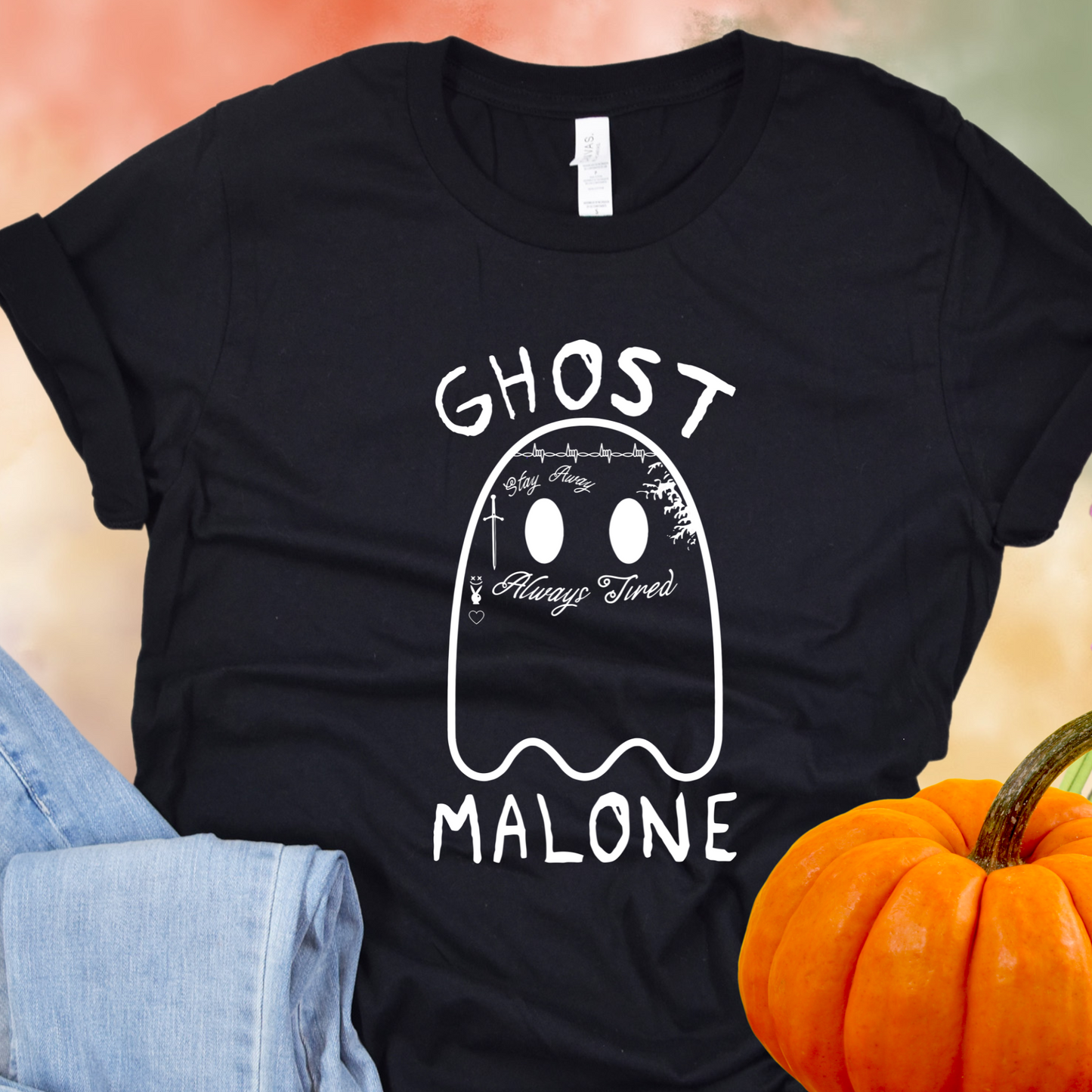 Ghost Malone T-Shirts, Halloween Post Malone T-shirts and Sweatshirts, Fall  outerwear, Ghost Malone trick or treating shirts