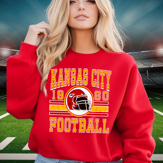 Kansas City Football Chiefs T-shirts and Sweatshirts Vintage Varsity KC apparel NFL shirts Retro Kansas City shirts