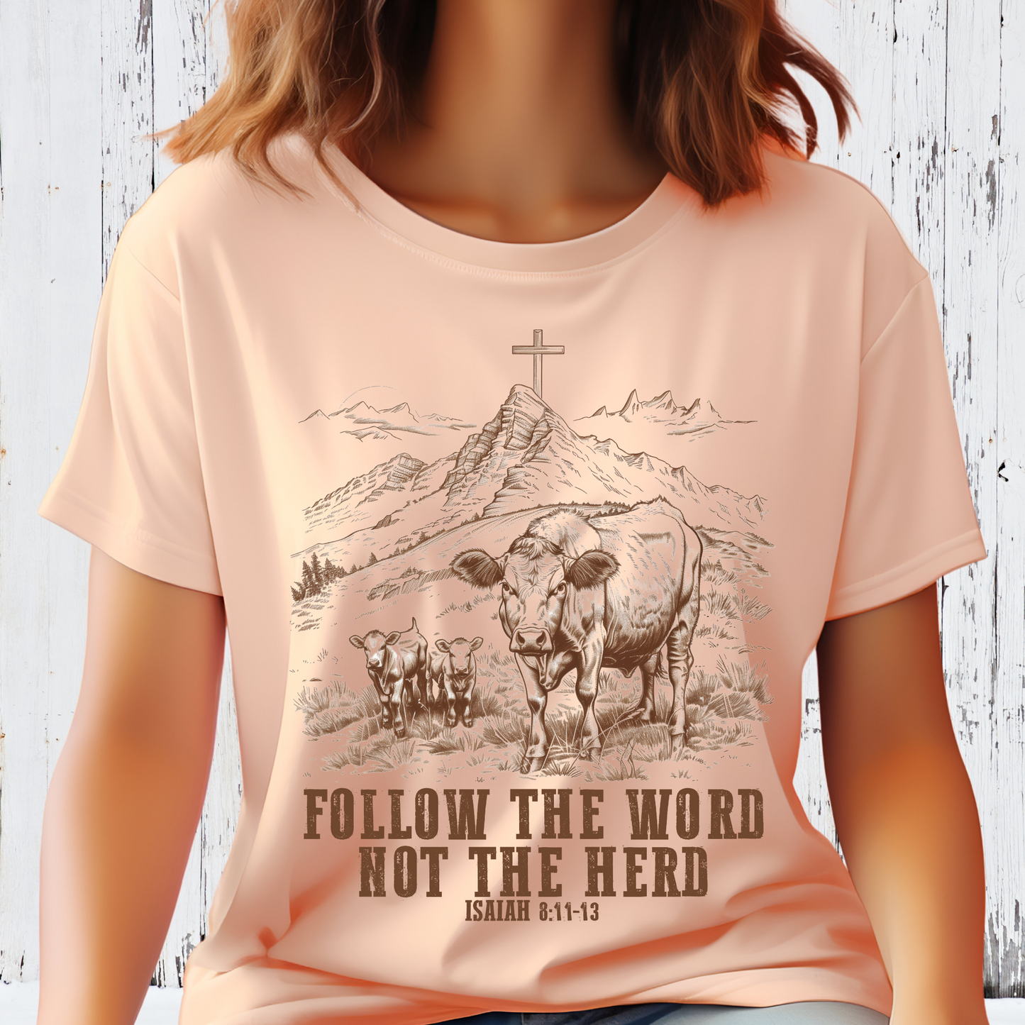 Follow the Word Not the Herd shirt, Inspirational Christian Sweatshirt, Faith-Based Apparel, Religious Message shirt