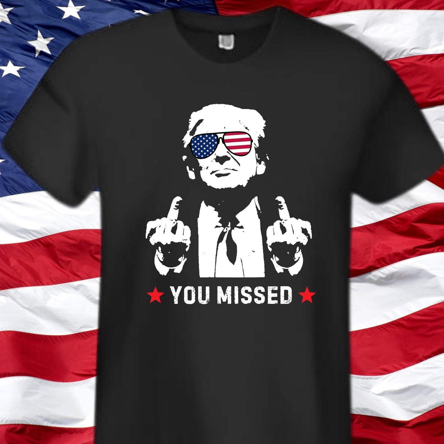 Trump 2024 VARIETY of MAGA shirts, I stand with Trump shirts, YOU MISSED Trump Shirts, Patriot shirts, Republican Party shirts, fight for America trump shirts, funny humorous Trump shirts